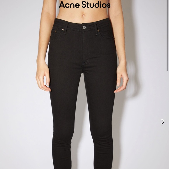 Acne Skinny Jeans Black - Picture 1 of 4